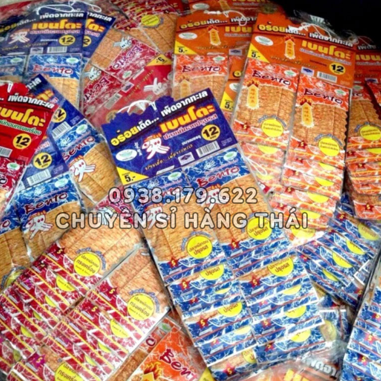【HOT】 Combo 4 Dây Khô Mực Bento Đỏ Thái Lan