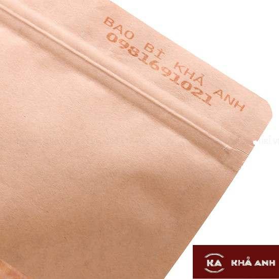 1kg Túi Zip 2 mặt Giấy Kraft ( Đựng các loại hạt khô) - KF25