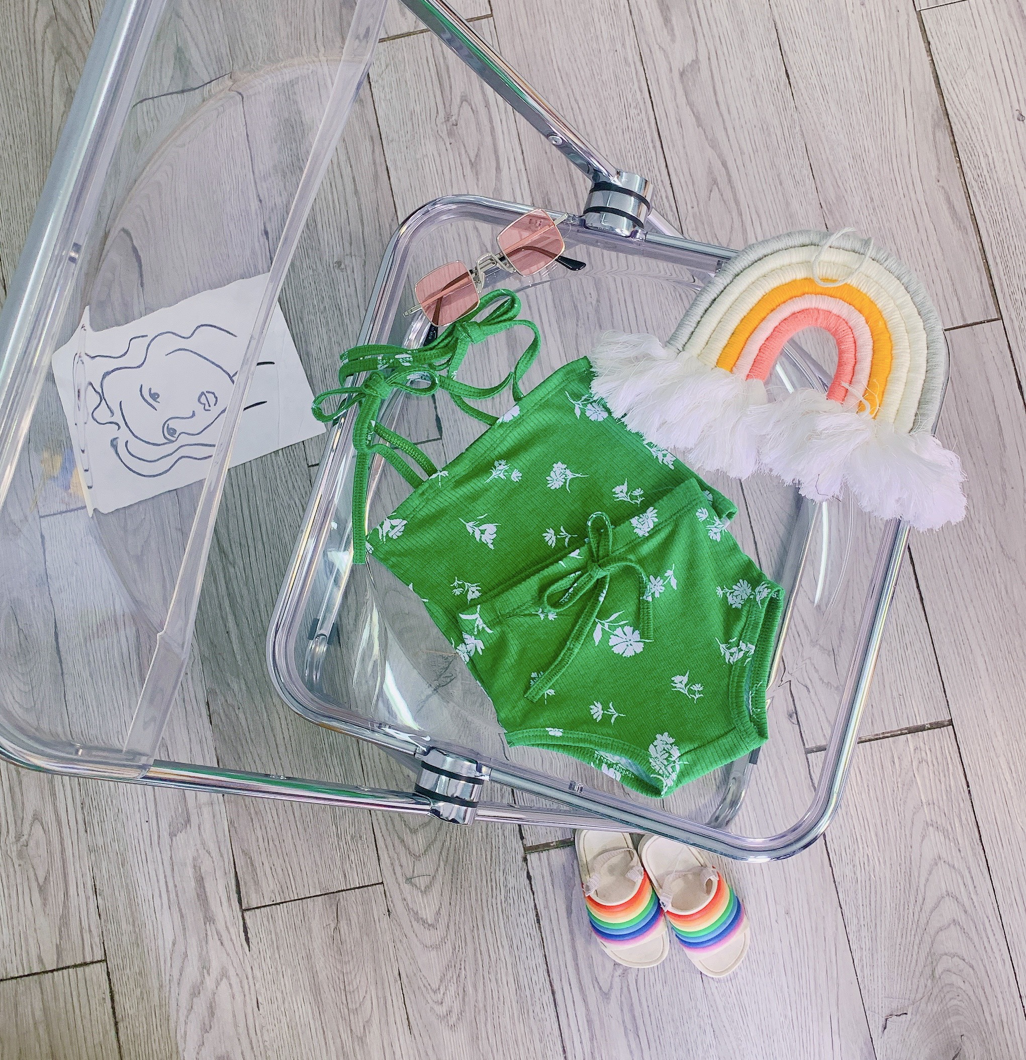 SALE BỘ HAI DÂY COTTON LEN MINKY MOM CHO BÉ GÁI CAO CẤP SIZE 5-16KG