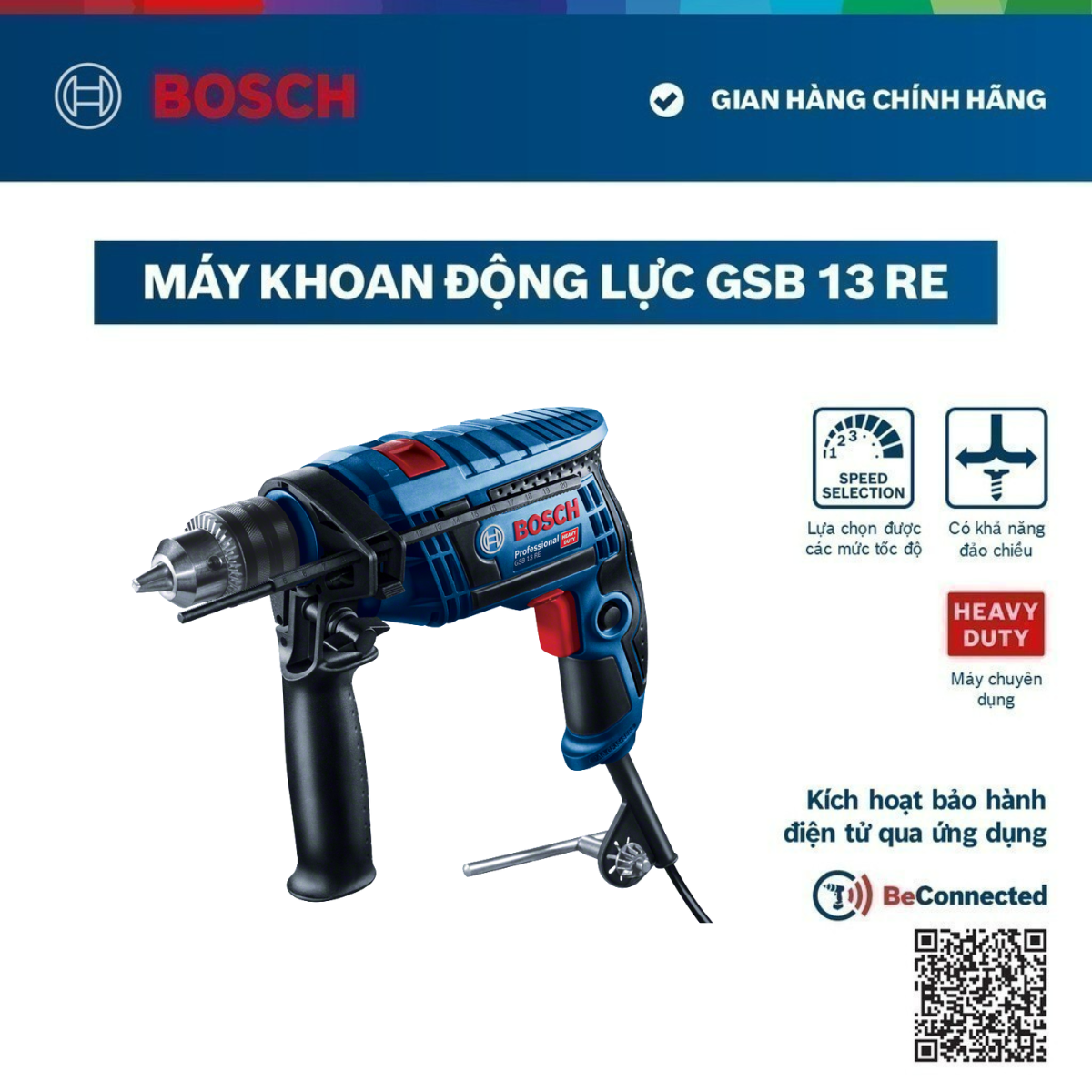 Máy khoan động lực Bosch GSB 13 RE