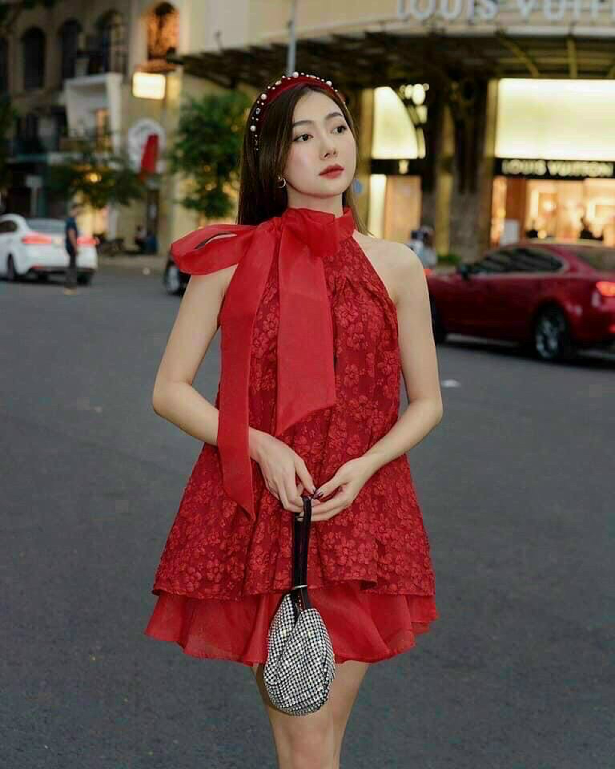 / sét áo có yếm kèm đầm cột nơ hàng thiết kế siêu xinh tt21