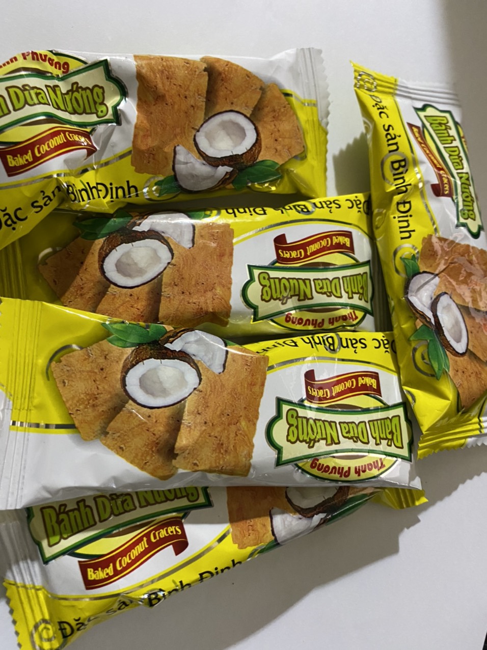 [combo 500gr BÁNH DỪA NƯỚNG]  BÁNH DỪA NƯỚNG ĐẶC SẢN BÌNH ĐỊNH ăn siêu ngon