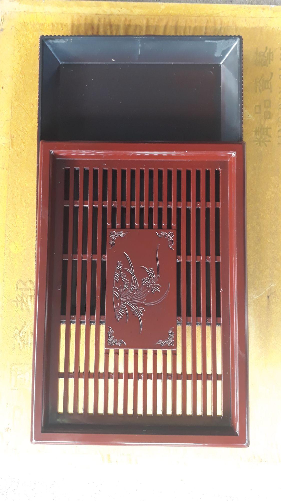 Khay trà giả gỗ đẹp 20x30cm