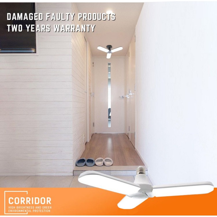 BÓNG ĐÈN LED SIÊU SÁNG 45W HÌNH 3 CÁNH QUẠT - ĐUI E27