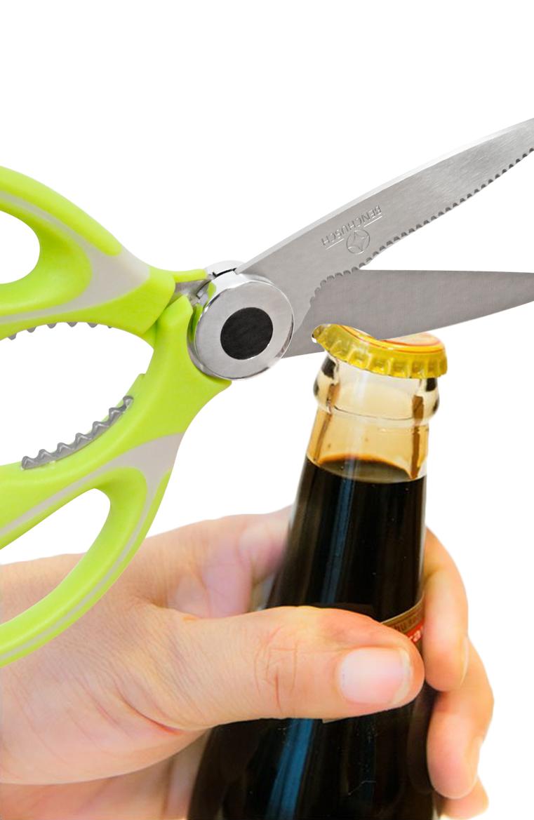 BENCHUSCH HEAVY DUTY KITCHEN SHEARS - MULTIFUNCTION - STAINLESS STEEL - ULTRA SHARP SCISSORS