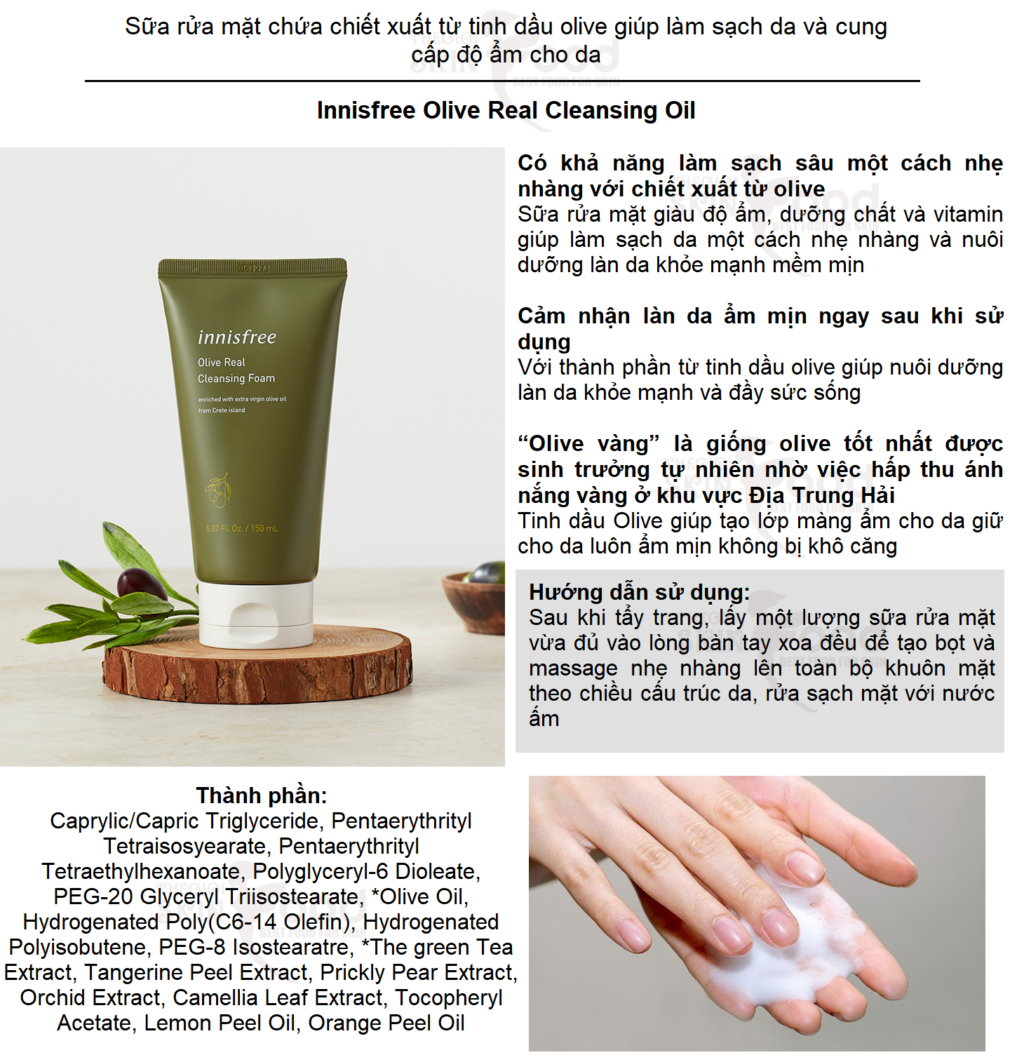 [Mẫu Mới] Sữa Rửa Mặt Innisfree 150ml Đủ Loại [Bija - Volcanic - Green Tea]