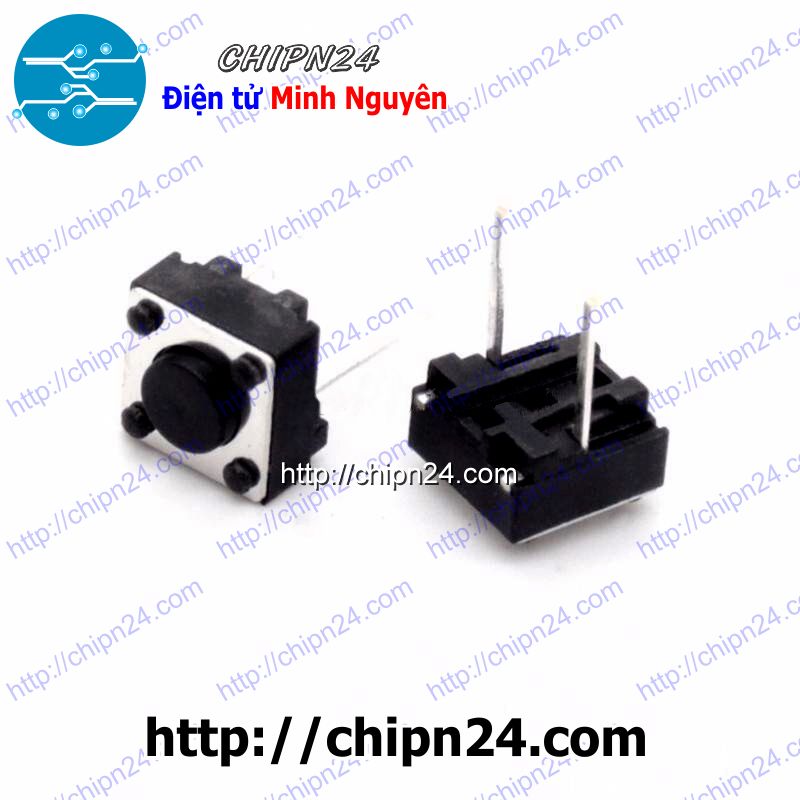 Nút nhấn 2 chân 6x6x4.3mm dip