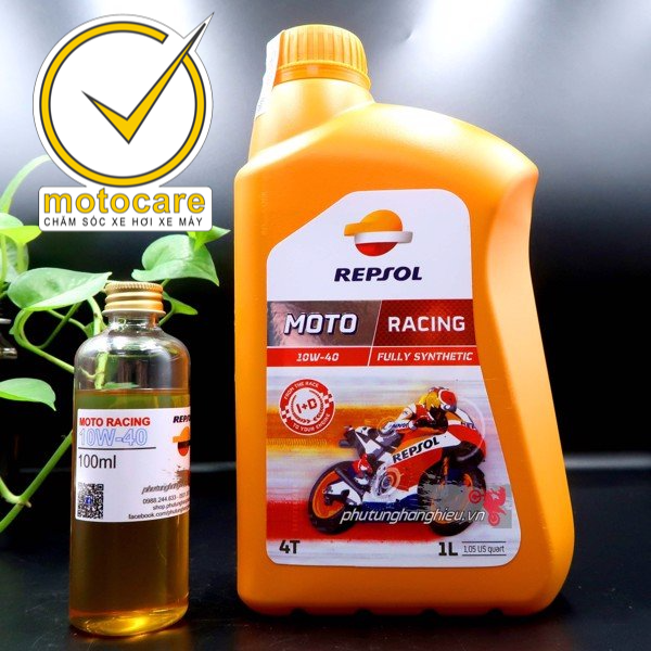 Nhớt Repsol Racing 10W40 4T Fully Synthetic 1 Lít cho mọi loại xe máy