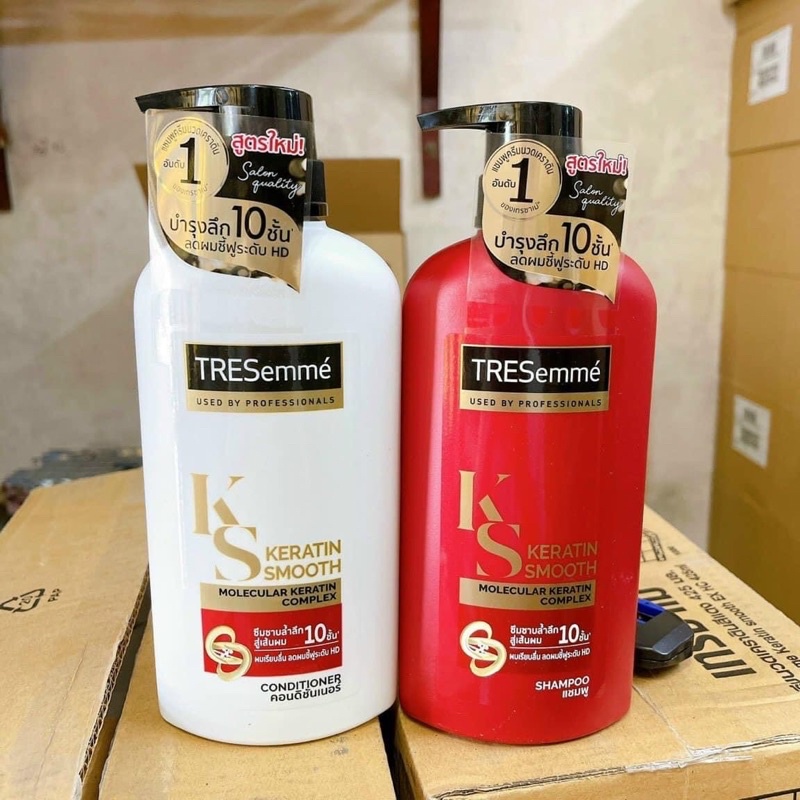 Dầu xả Tresemme Keratin Smooth thái lan chai 400ml ( Màu Trắng )