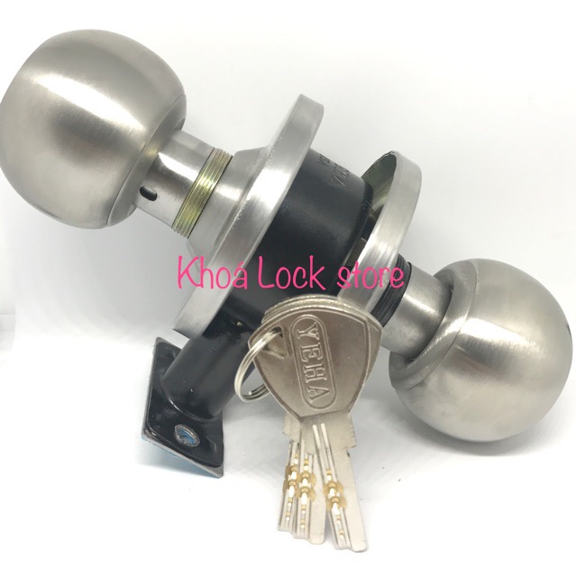 Ổ khoá tay nắm tròn YEHA chính hãng hàng đài loan chốt khoá dài 90mm