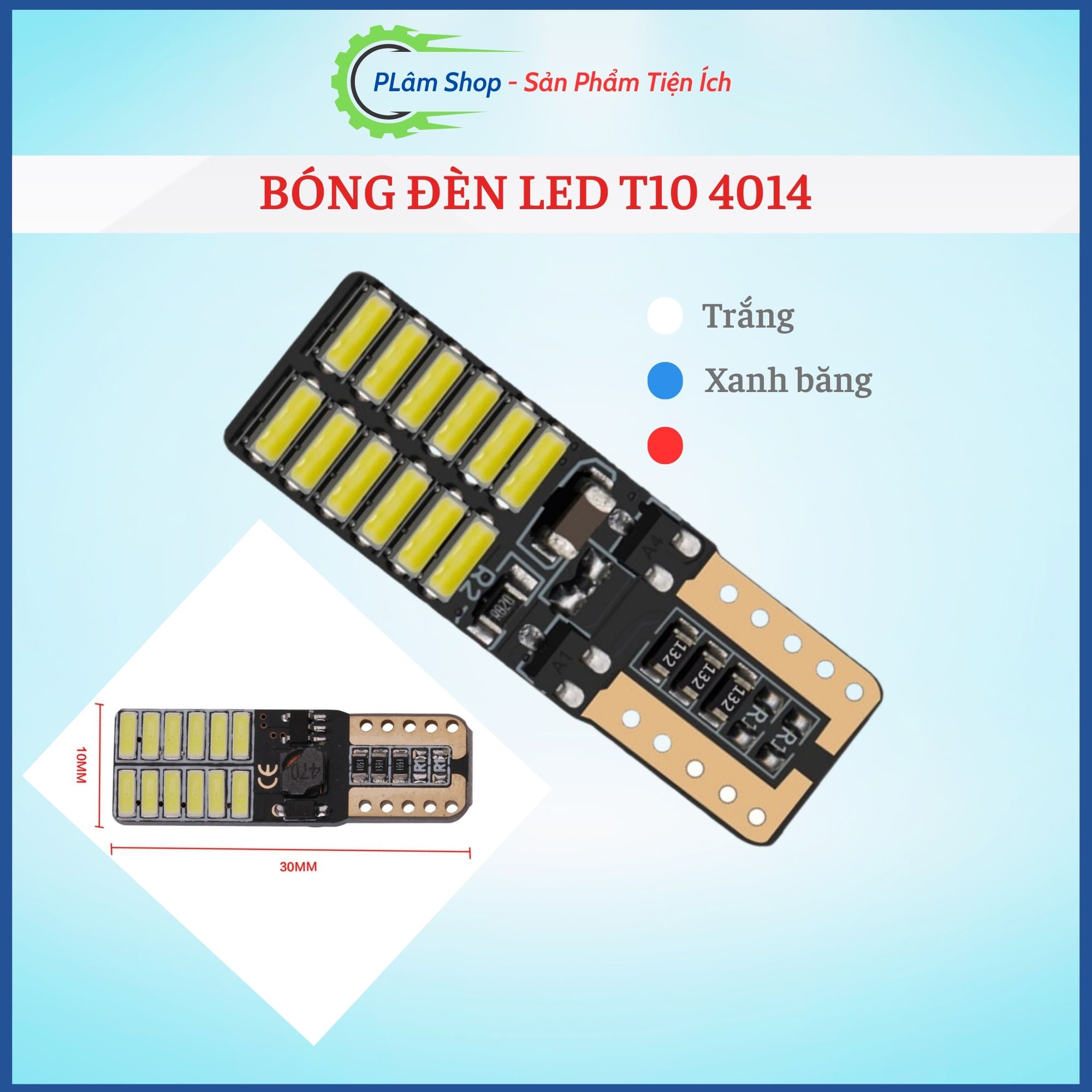 Đèn Led T10 4014 24 nhân