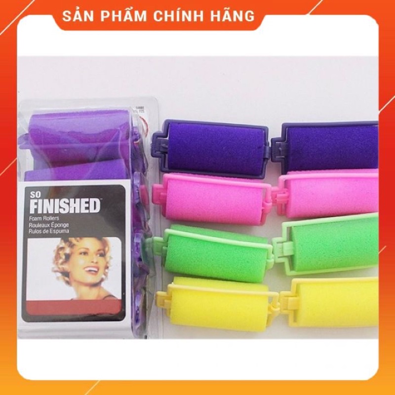 Ống cuốn tóc mút 1 hộp 8 cái đủ màu FREESHIP , quấn tóc sóng nước, quấn tạo phồng, quấn xoăn cho tóc uốn, giá rẻ cho salon