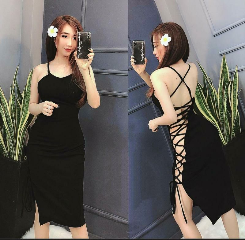 Đầm body đan dây sexy
