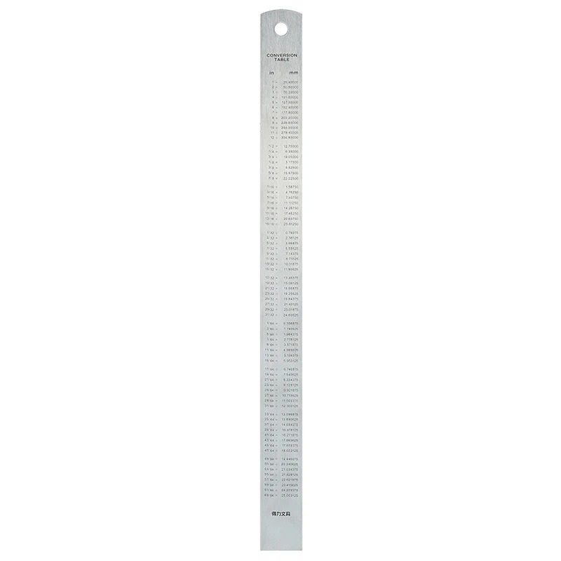 Thước kẻ sắt - Steel Ruler Deli 20 / 30 cm