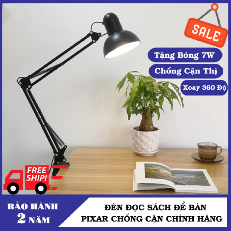Đèn học kẹp bàn Pixar-- Tặng kèm bóng LED 9W - RẺ VÔ ĐỐI