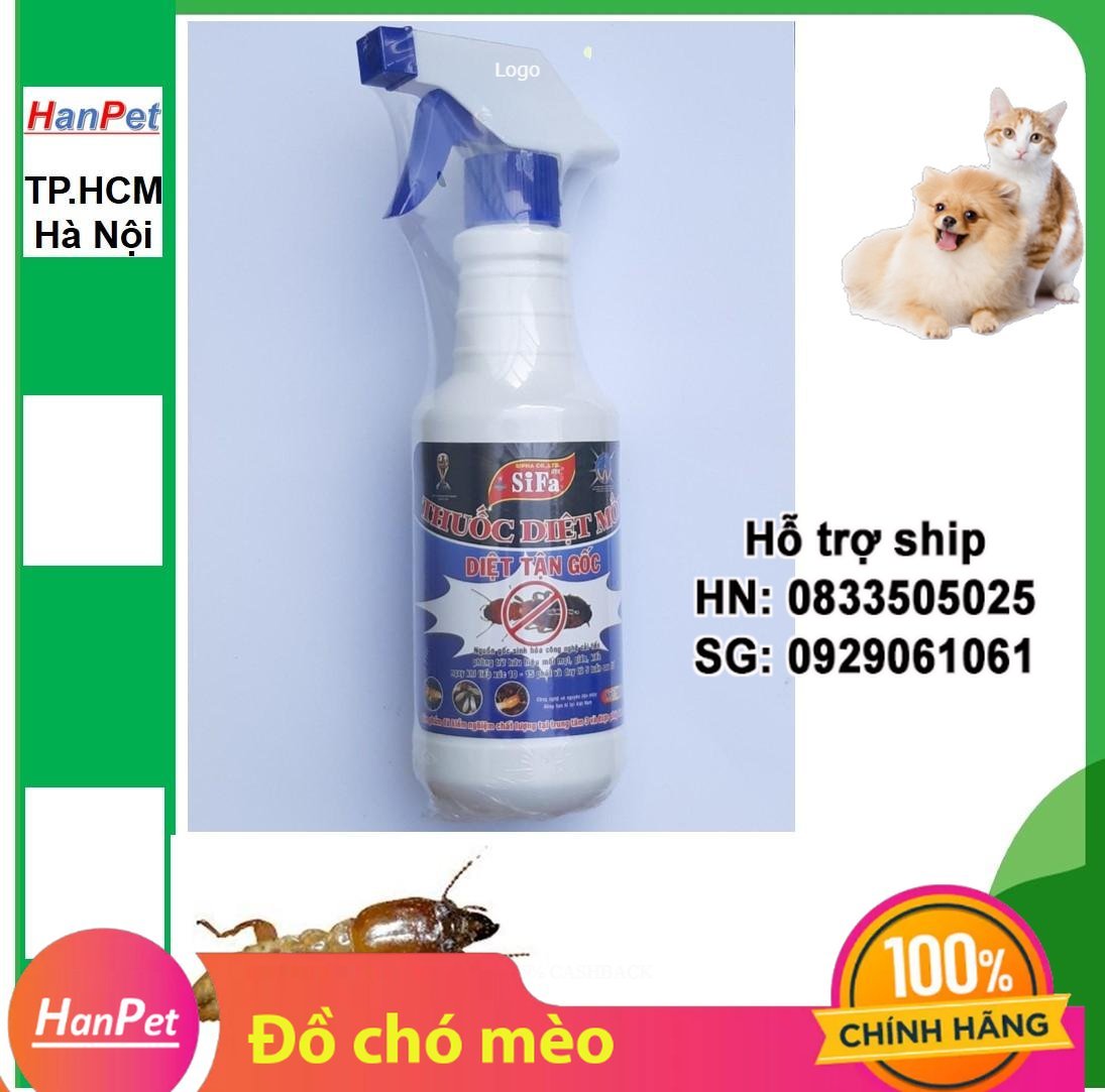 Hanpet - SIFA -thuốᴄ diệt mối dạng xịt tiện dụng chai lớn 500gr diệt mối và mọt gỗ an toàn và hiệu quả