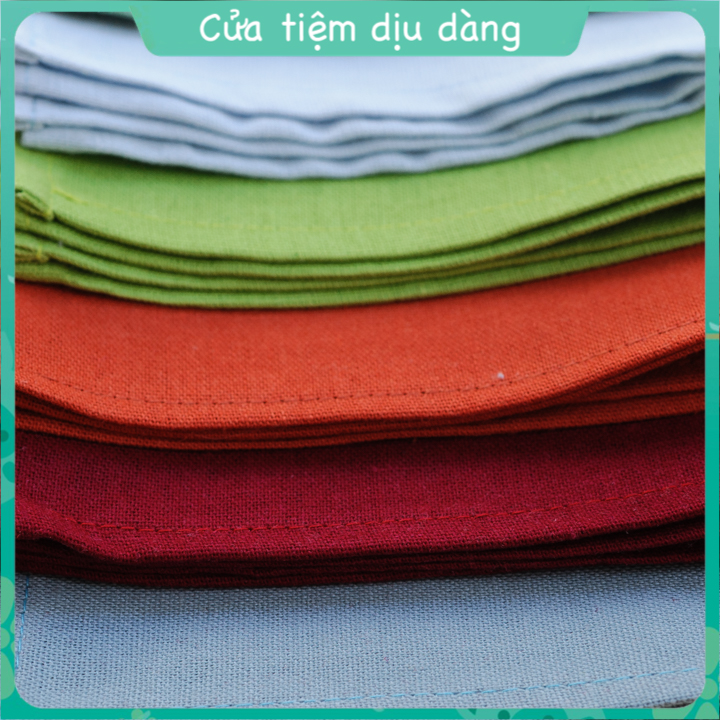 [Ảnh thật] Khăn tay linen 25x25cm