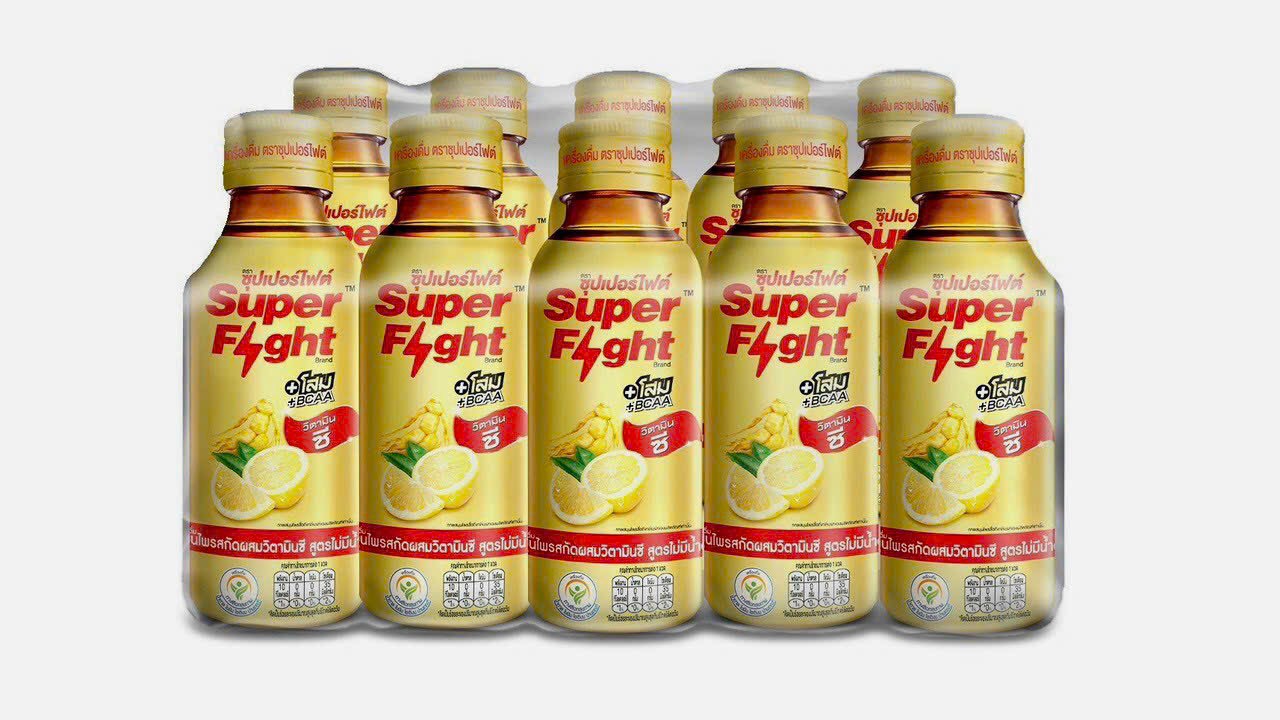 Nước Tăng Lực Thảo Dược Super Fight Thái Lan 100ml 10 chai/lốc