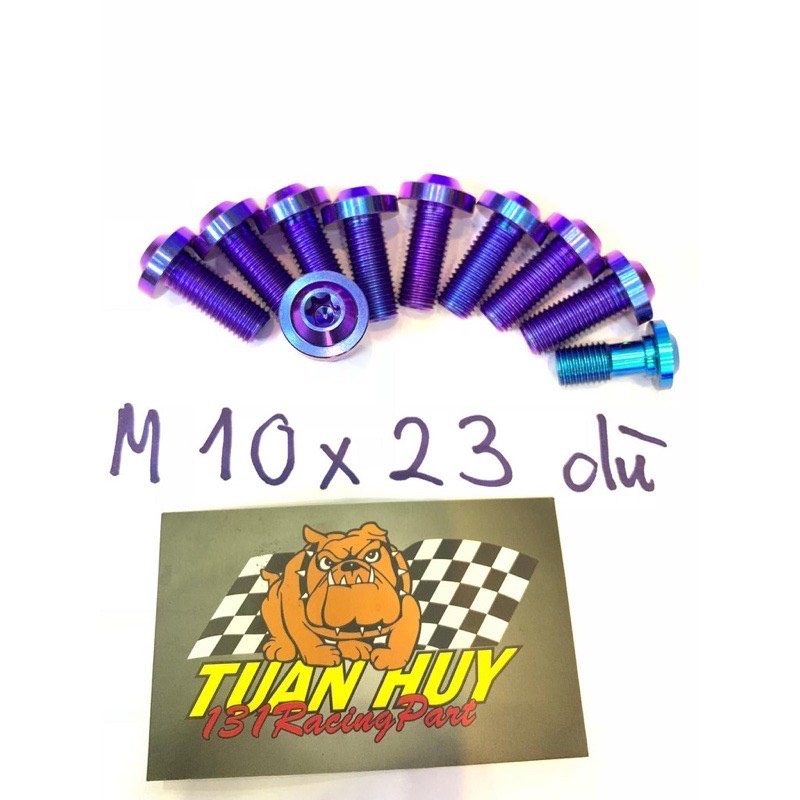 1 con Ốc pass heo Yamaha 10li23 đầu dù Titan Gr5 gắn xe Siris Exciter