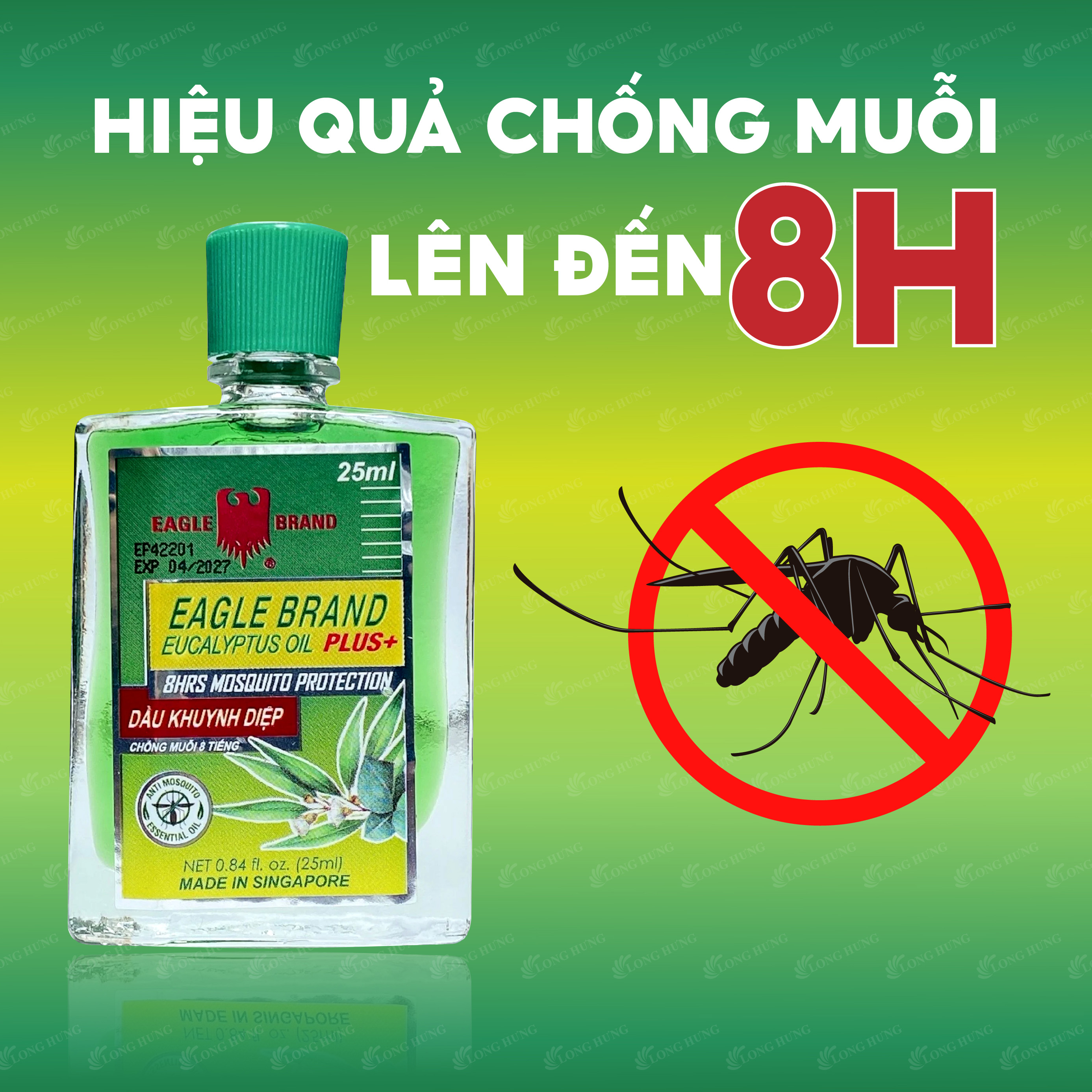 Dầu khuynh diệp con ó Eagle Brand Eucalyptus Oil Plus+ (25ml)