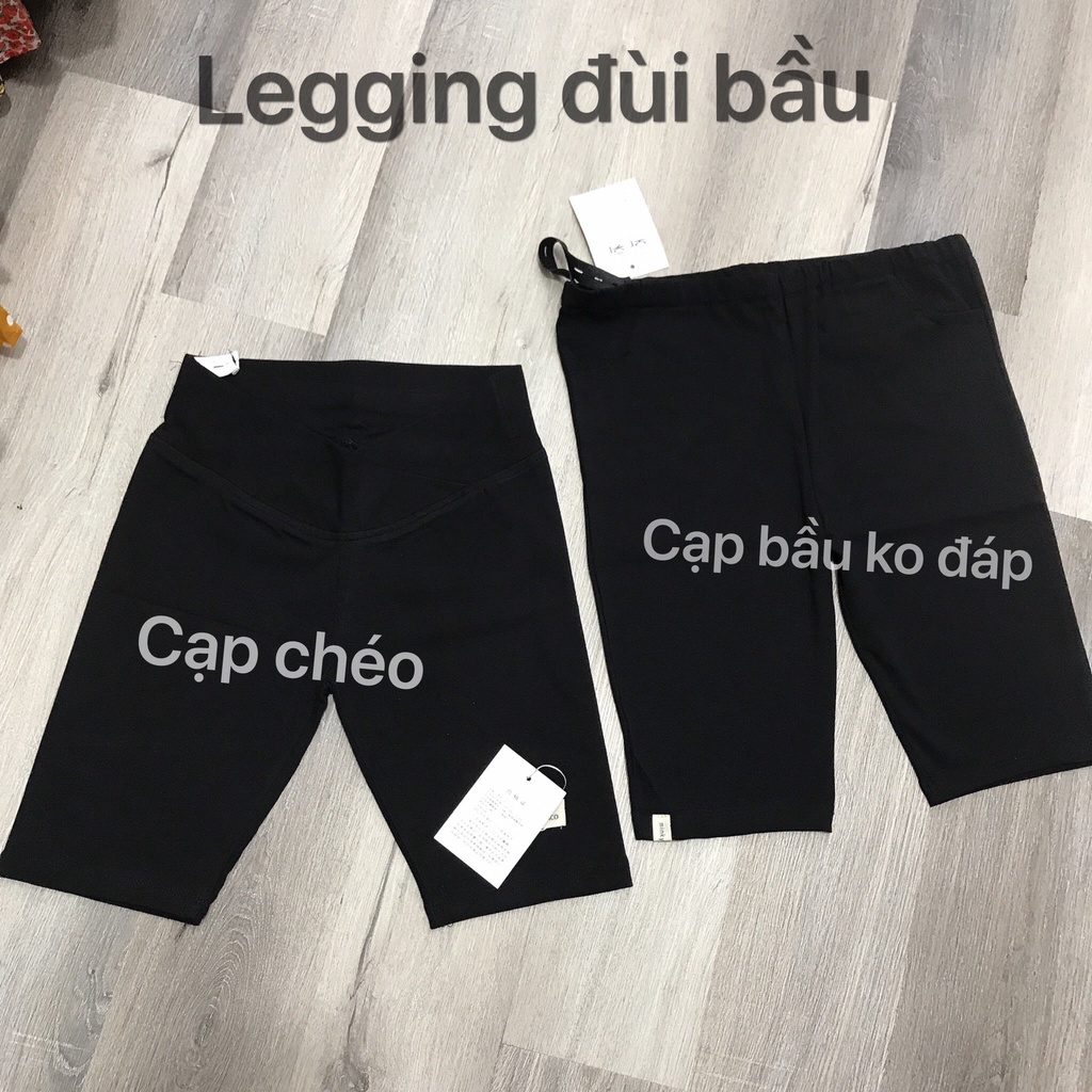 Quần legging lửng bầu có chun chỉnh (kiểu trên gối)