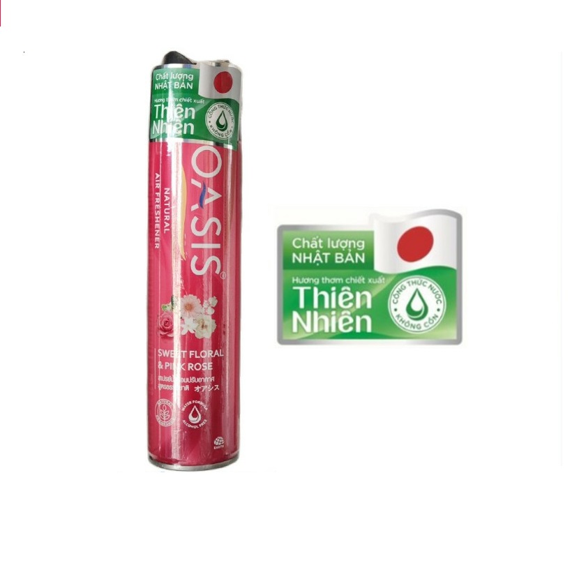 Xịt phòng oasis hương thơm chiết xuất từ nhiên nhiên 320ml
