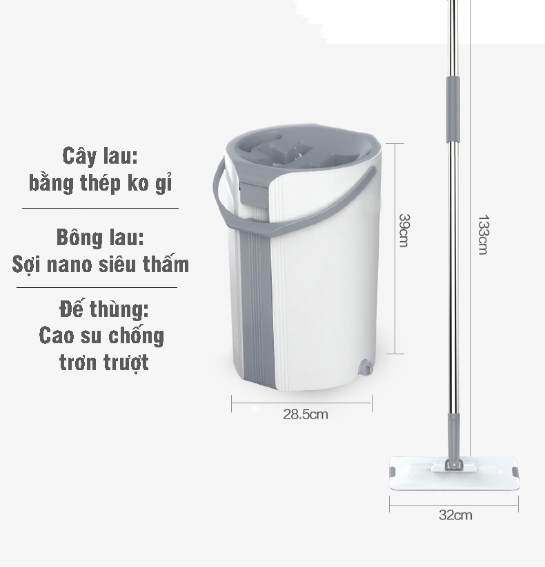 BỘ LAU NHÀ MEGAHOME X5