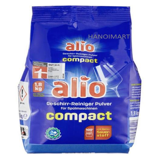 [HÀNG CHÍNH HÃNG] Bột rửa bát Alio 1.8kg (Mùi nhẹ dịu) Nhập khẩu Đức