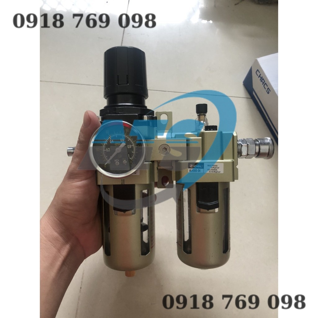 Bộ lọc nước đôi lớn máy nén khí al400-04 sm+pm