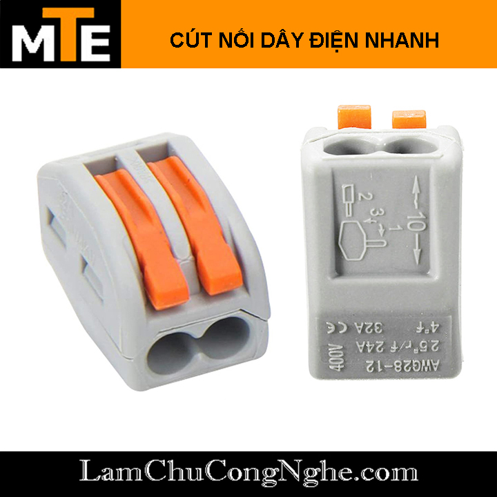Combo 2 cút nối dây điện nhanh PCT 212, 213