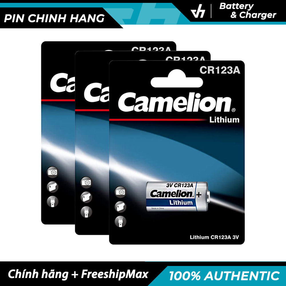 3 viên pin Camelion CR123A