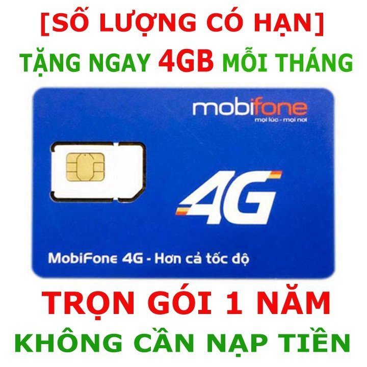 Sim 4G Mobifone MDT250A MDT350 Tặng 48Gb Data Tốc Độ Cao SỬ Dụng trọn gói 1 năm Không Nạp Tiền - Bảo hành Chính hãng Lỗi 1 đổi 1 . FREESHIP - CHƯA KÍCH HOẠT.