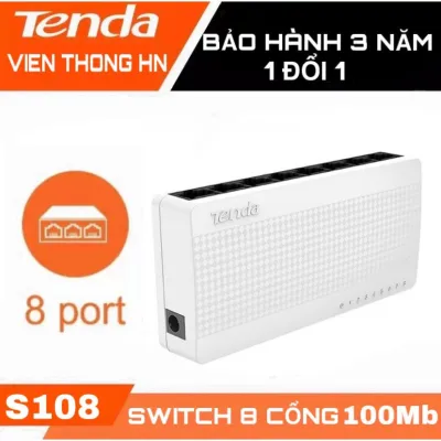 Switch 8 port S108 Tenda 100Mbps DGW - Bộ chia mạng 8 cổng