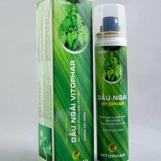 (Tặng 1 chai ngải cứu 100ml) Combo 4 chai tinh dầu ngải cứu Vitophar 100ml