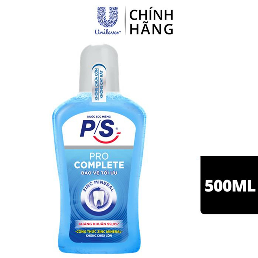 Nước Súc Miệng P/S Kháng Khuẩn Pro Complete 500ml