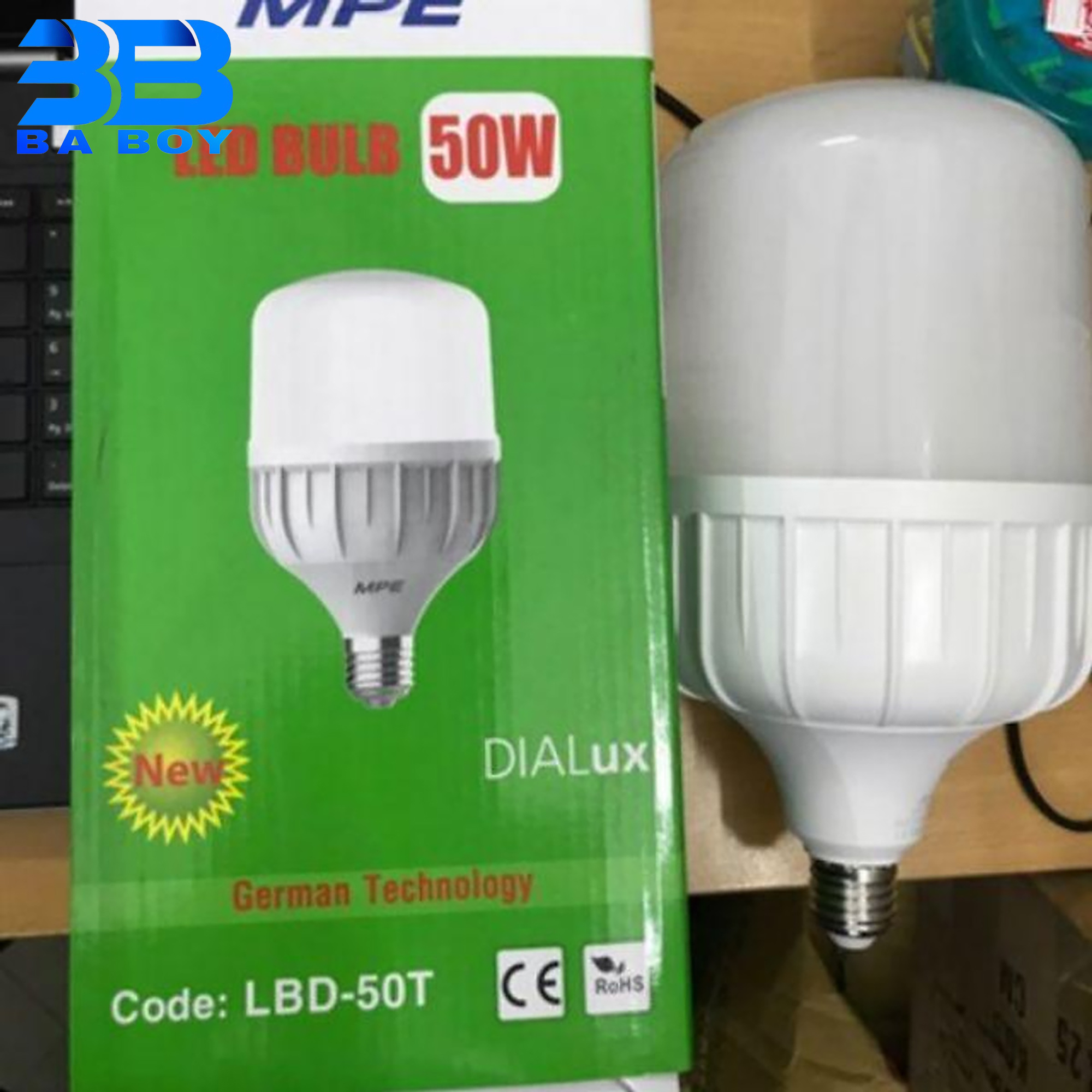 ĐÈN LED BULB 50W MPE LBD-50 CHÍNH HÃNG