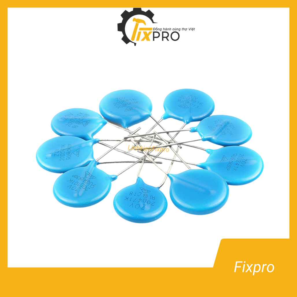 ( 5 chiếc )  Tụ chống sét Varistor 10D151K 150V 10mm chất lượng tốt - Fixpro