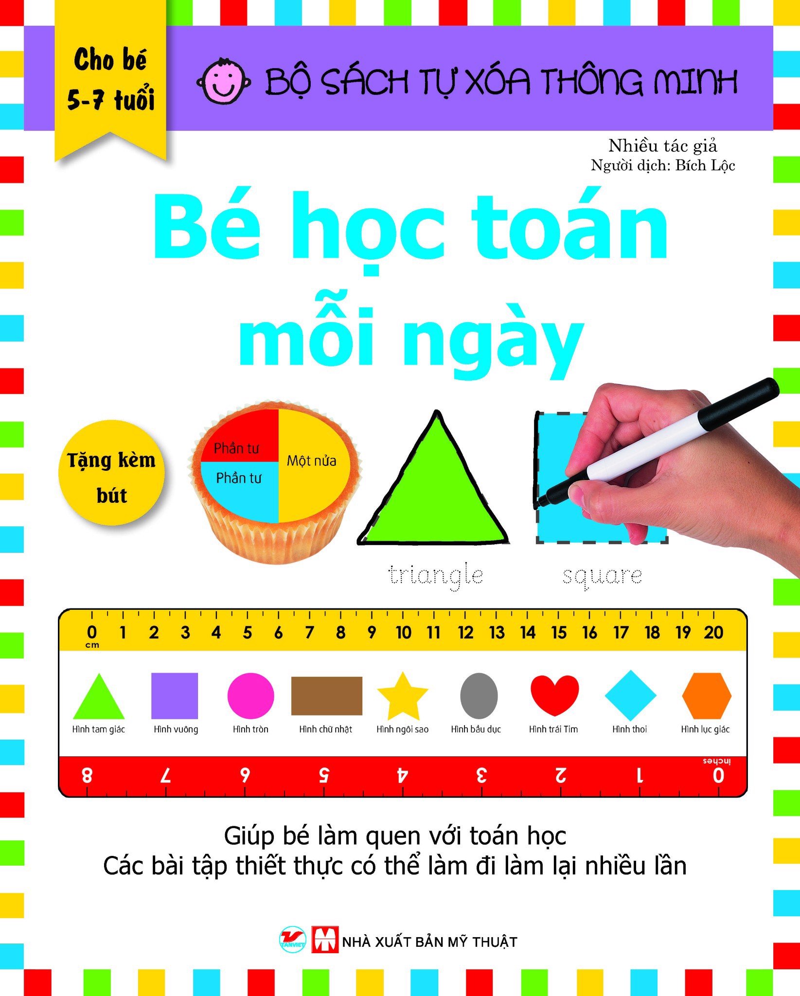 Bộ sách tự xóa thông minh - Bé học toán mỗi ngày
