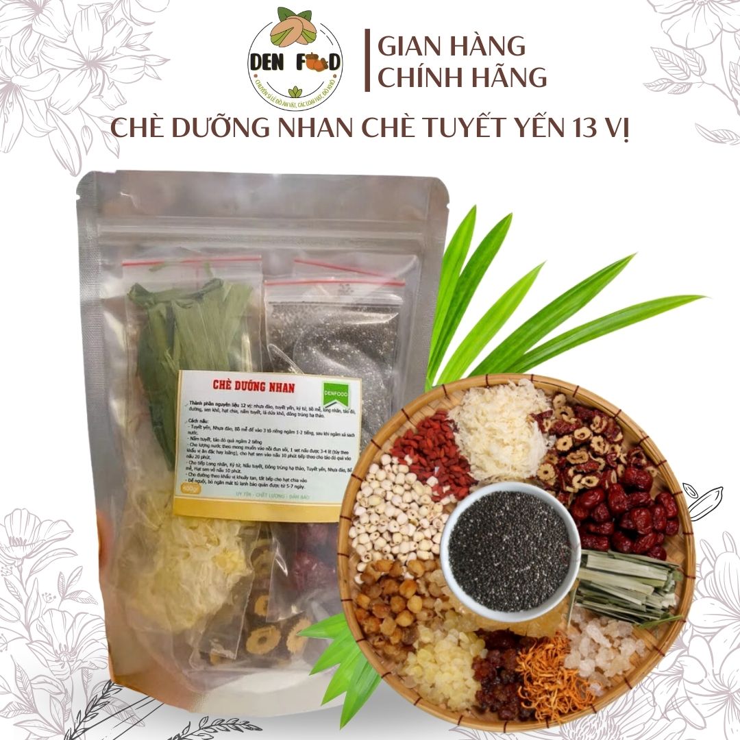 [HCM]Chè Dưỡng Nhan (400gr nguyên liệu) - Chè Tuyết Yến