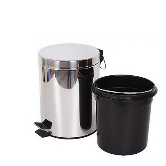 THÙNG RÁC TRÒN INOX ĐẠP CHÂN VINAMOP – VNTB50