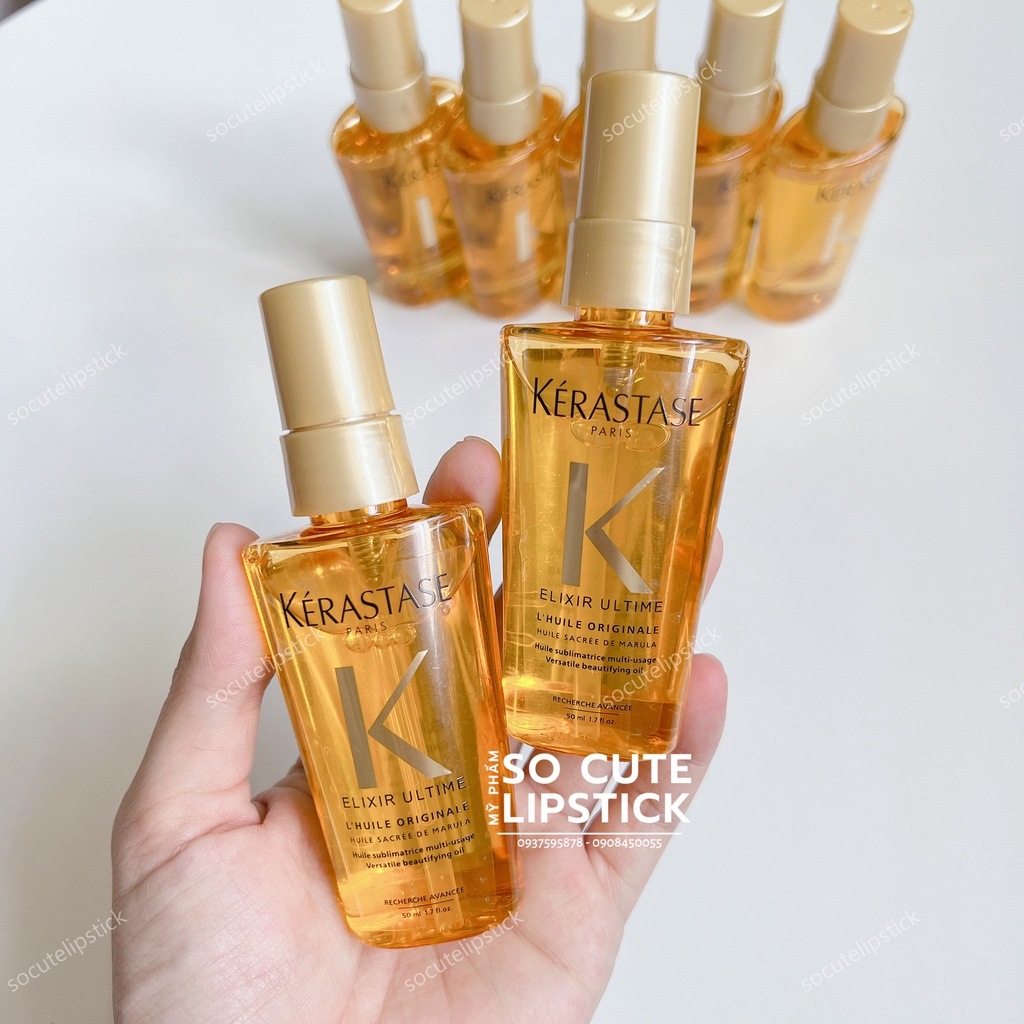 Dầu Dưỡng Tóc Kerastase Elixir Ultime 50ml - Hồng - Vàng - Đen