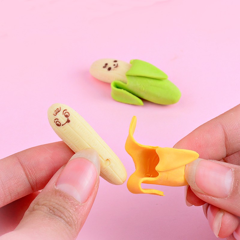 Tẩy gôm quả chuối dễ thương (giao ngẫu nhiên màu)