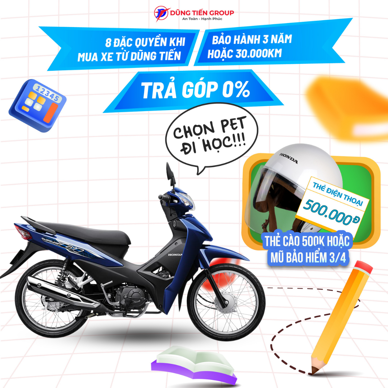 Xe Máy Honda Wave Alpha 2024 - Phiên Bản Tiêu Chuẩn