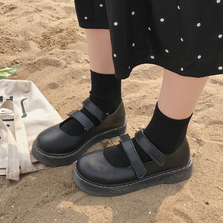 Giày oxford ulzzang 2 quai ngang mary jane - ảnh thật giá rẻ