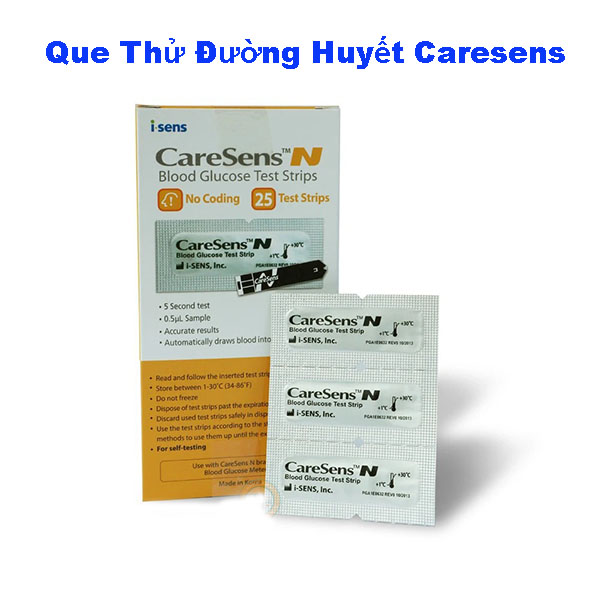 Que Thử Đường Huyết Caresens N Hàn Quốc