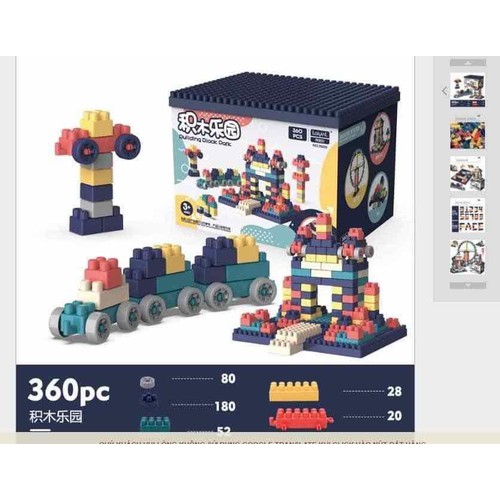 Bộ lắp ráp Lego giá rẻ ??Freeship??Lego mobile Xếp Hình Nhật Bản Lego city Hộp 360 Chi Tiết Cho Bé