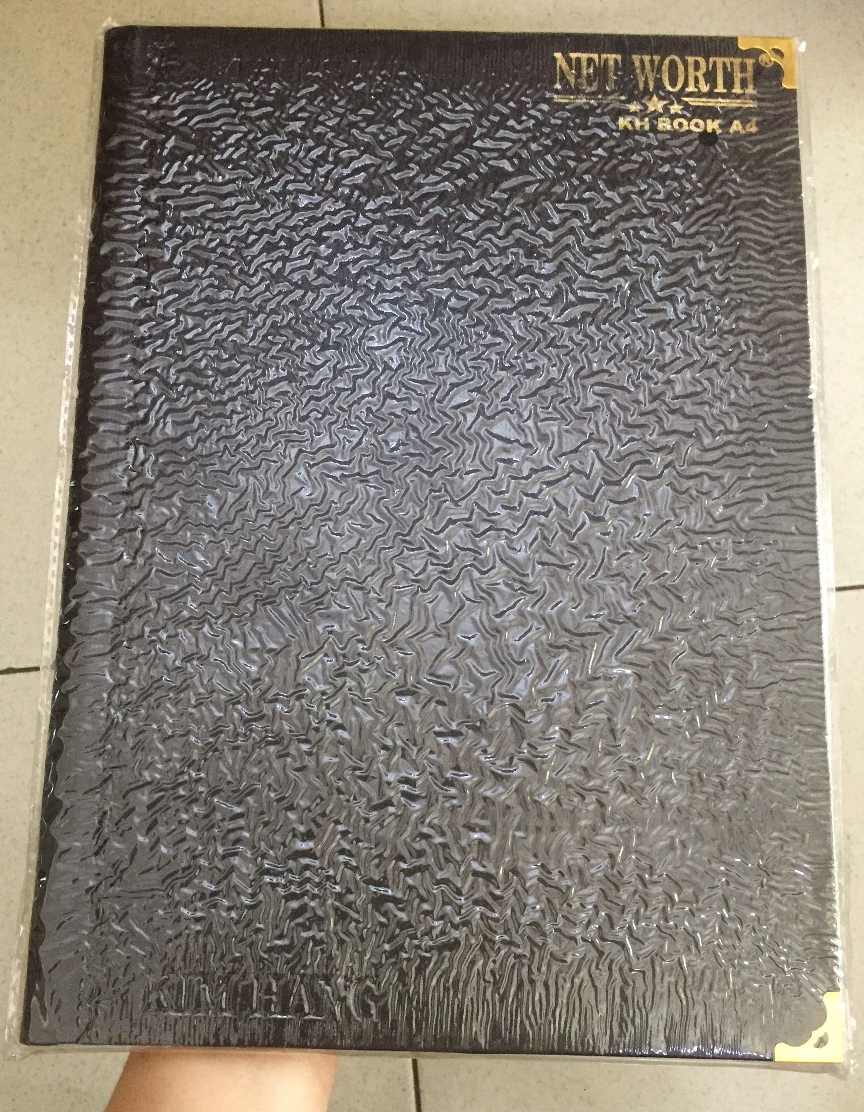 Sổ da đen a4 dày, mỏng