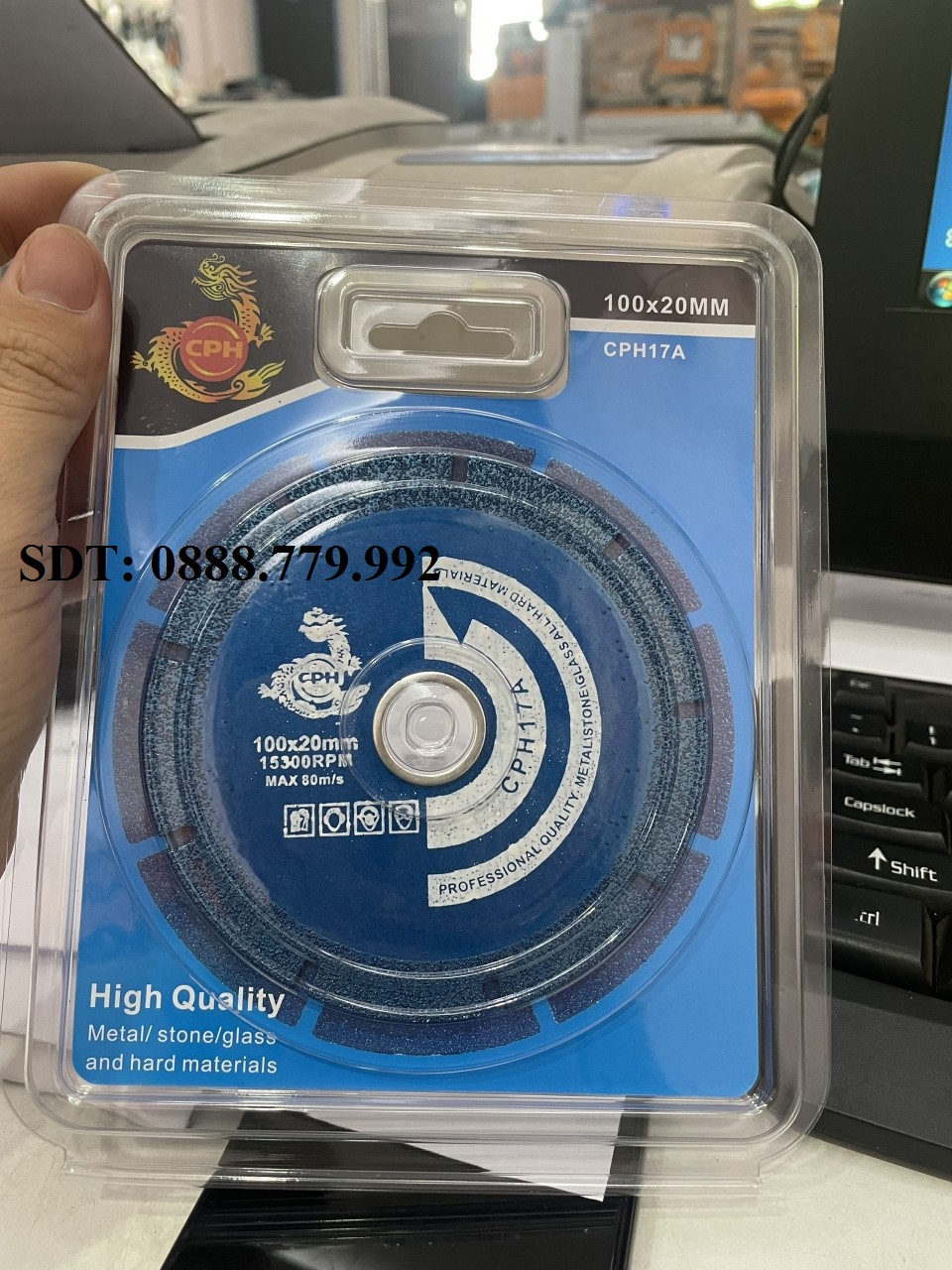 Lưỡi cắt kim cương đa năng cao cấp 100mm CPH CPH17A 100x20x10mm ( cắt gạch, đá, sắt, kính) - CPH17A