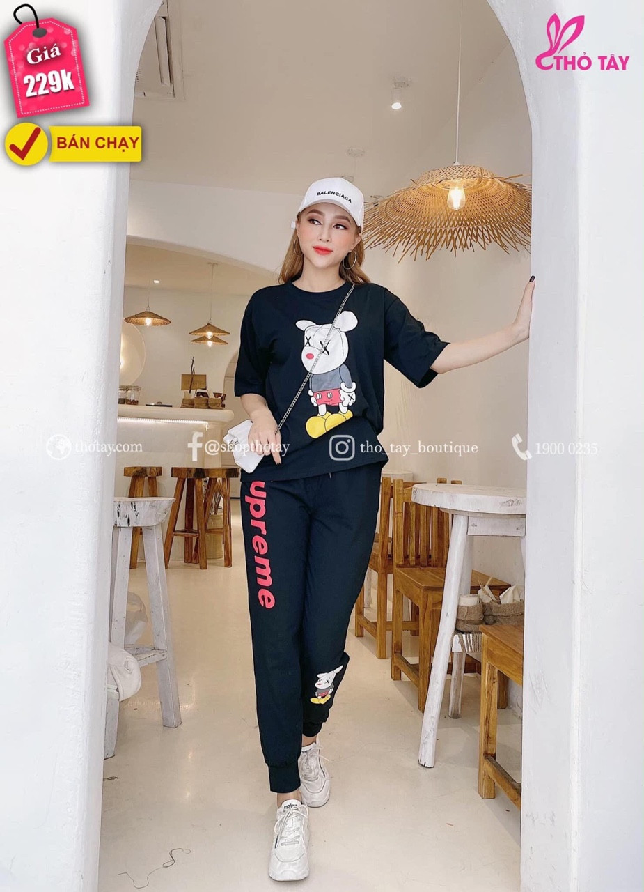 Sét đồ bộ in heo con cute ttsa0502