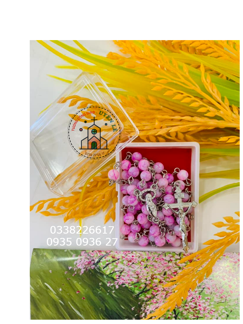 Chuỗi tràng hạt mân côi cao cấp có hộp
